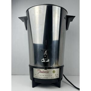 Vintage Fostoria Percolator Coffee Maker 30 Cup Automatic Coffee Party Urn Retro